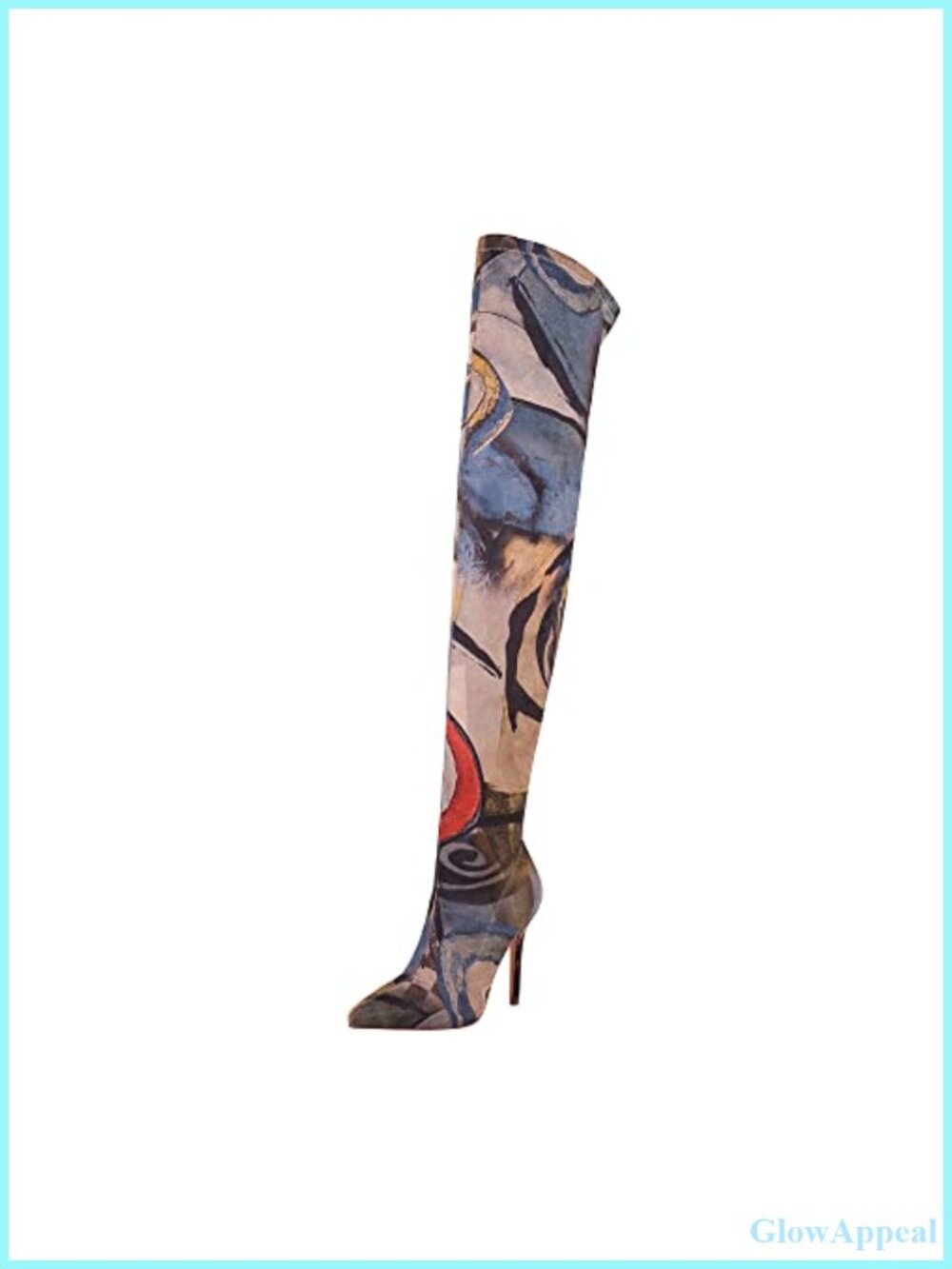 Stretchy Thigh High Boots Pointy Toe Stiletto Heel Over The Knee